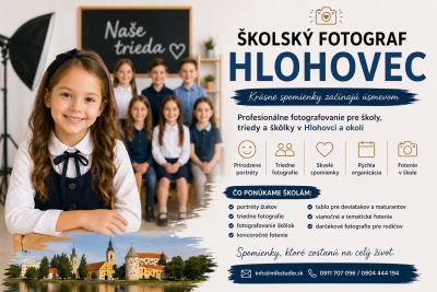 Školský fotograf Hlohovec – fotenie pre školy, škôlky a triedne kolektívy