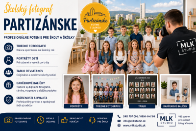 Školský fotograf Partizánske – profesionálne fotenie pre školy a škôlky