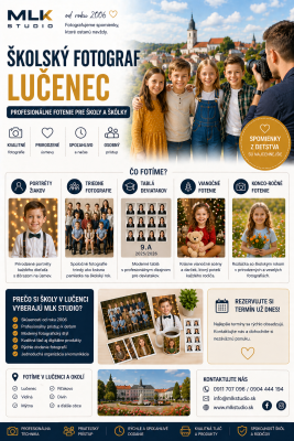 Školský fotograf Lučenec – moderné školské fotografie, ktoré majú hodnotu