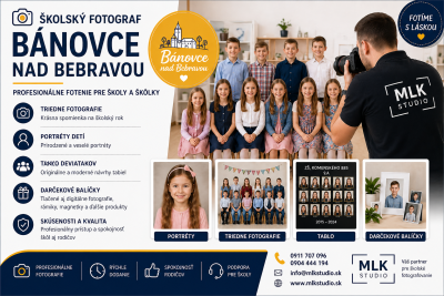 Školský fotograf Bánovce nad Bebravou – profesionálne fotenie pre školy a škôlky