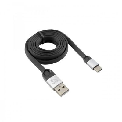 USB-C-2,4A, Prepojovací kábel USB 2.0/USB 2.0 Type C 1,5m čierny