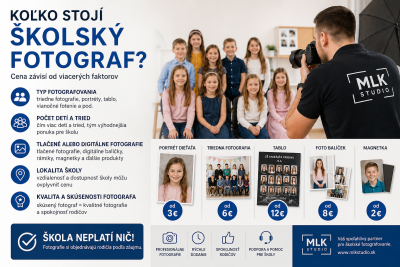 Koľko stojí školský fotograf – čo ovplyvňuje cenu fotografovania školy?