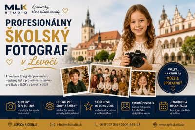 Školský fotograf Levoča – profesionálne fotenie škôl a škôlok
