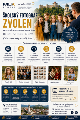 Školský fotograf Zvolen – profesionálne fotenie škôl s dôrazom na kvalitu a štýl