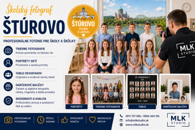 Školský fotograf Štúrovo – profesionálne fotenie pre školy a škôlky