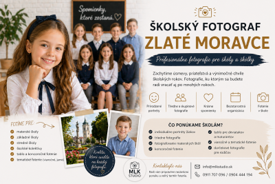 Školský fotograf Zlaté Moravce – profesionálne fotenie pre školy a škôlky