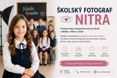 Školský fotograf Nitra – profesionálne fotenie pre školy a škôlky