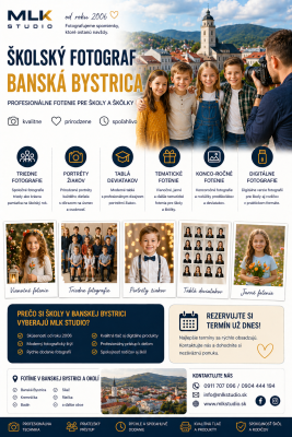 Školský fotograf Banská Bystrica – profesionálne fotenie pre školy a škôlky