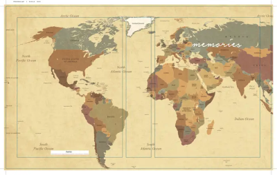 Hama album memo WORLD MAP 10x15/200