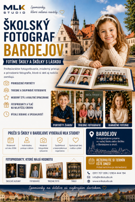 Školský fotograf Bardejov – profesionálne fotenie škôl a škôlok