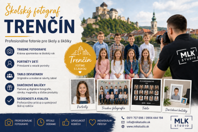 Školský fotograf Trenčín – profesionálne fotenie pre školy a škôlky