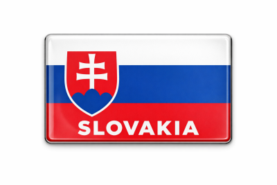 Magnetka Slovenská vlajka 50 × 90 mm | Suvenír na chladničku