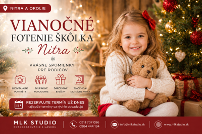 Vianočné fotenie škôlka Nitra – čarovné fotografie detí pre rodičov