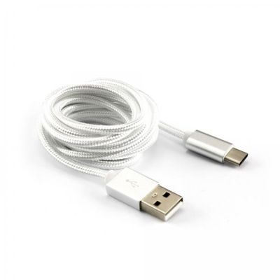 SBOX USB-TYPEC-15W Prepojovací kábel USB 2.0/USB 2.0 Type C 1,5m biely
