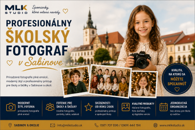 Školský fotograf Sabinov – profesionálne fotenie škôl a škôlok