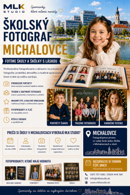 Školský fotograf Michalovce – profesionálne fotenie škôl a škôlok