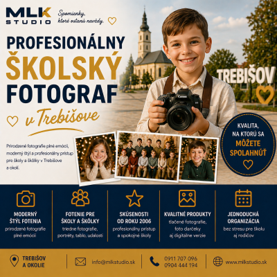 Školský fotograf Trebišov – profesionálne fotenie škôl a škôlok
