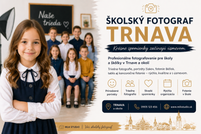 Školský fotograf Trnava – profesionálne fotenie škôl, tried a škôlok