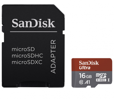 SanDisk Ultra microSDHC 16 GB 98 MB/s A1 Class 10 UHS-I
