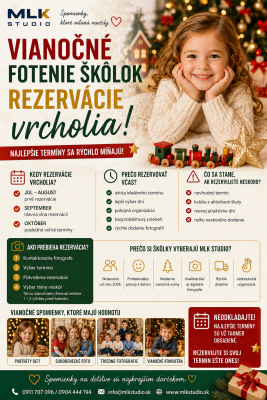 Vianočné fotenie škôlok – rezervácie vrcholia