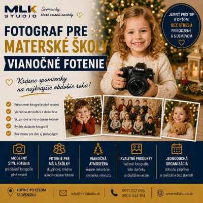 Posledné voľné termíny na vianočné fotenie škôl