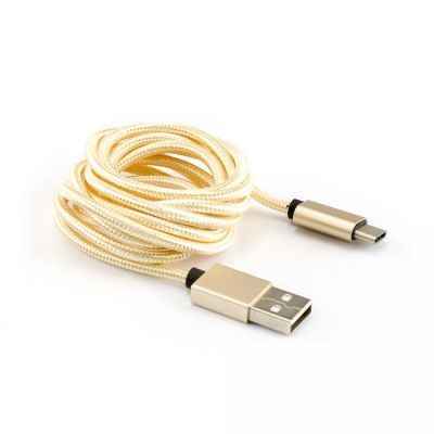 SBOX USB-TYPEC-15G Prepojovací kábel USB 2.0/USB 2.0 Type C 1,5m zlatý