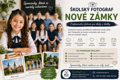 Školský fotograf Nové Zámky – profesionálne fotenie pre školy a škôlky