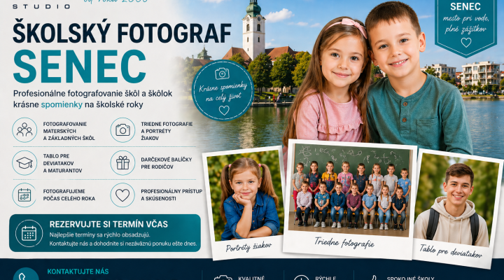 Školský fotograf Senec – profesionálne fotenie pre školy a škôlky