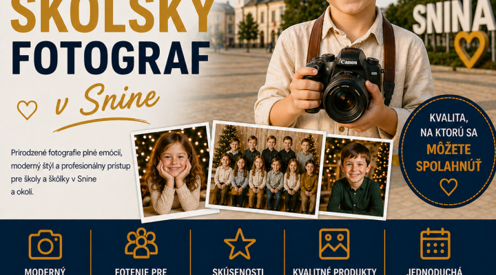 Školský fotograf Snina – profesionálne fotenie škôl a škôlok