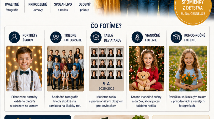 Školský fotograf Martin – prirodzené fotografie detí s dôrazom na kvalitu