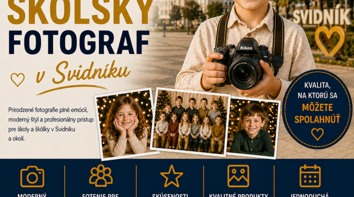 Školský fotograf Svidník – profesionálne fotenie škôl a škôlok
