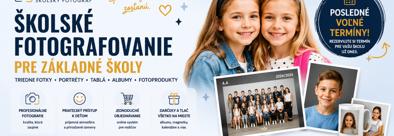Fotografovanie materských a základných škôl
