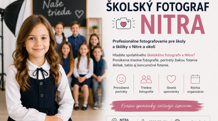 Školský fotograf Nitra – profesionálne fotenie pre školy a škôlky