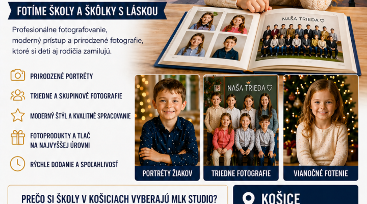 Školský fotograf Košice – profesionálne fotenie škôl a škôlok