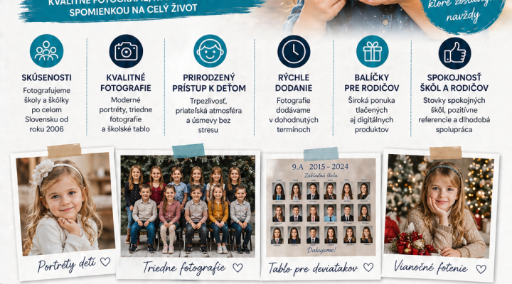 Školský fotograf Slovensko – kompletný sprievodca výberom profesionála pre školy a škôlky