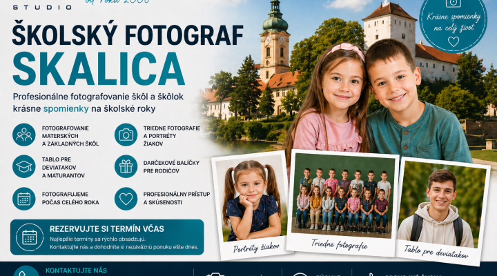 Školský fotograf Skalica – profesionálne fotenie pre školy a škôlky