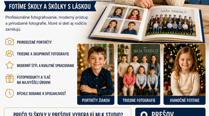 Školský fotograf Prešov – profesionálne fotenie škôl a škôlok