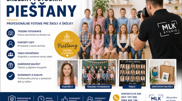 Školský fotograf Piešťany – profesionálne fotenie pre školy a škôlky
