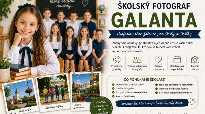Školský fotograf Galanta – profesionálne fotenie pre školy a škôlky