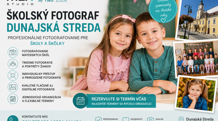 Školský fotograf Dunajská Streda – profesionálne fotenie pre školy a škôlky
