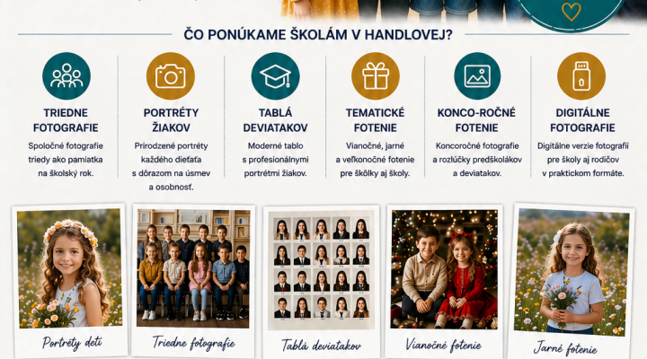Školský fotograf Handlová – prirodzené fotografie detí bez stresu