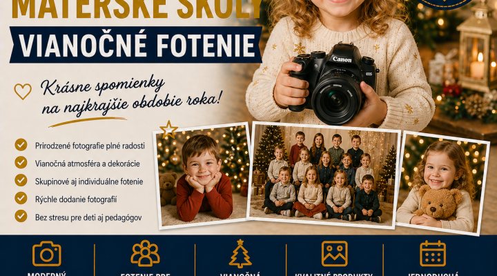 Posledné voľné termíny na vianočné fotenie škôl