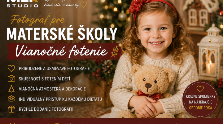 Fotograf pre materské školy – vianočné fotenie