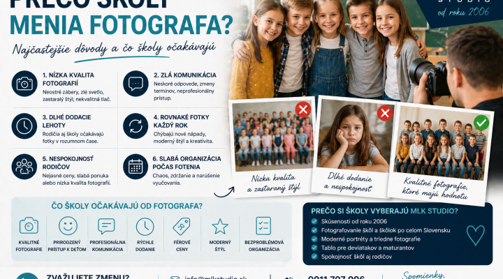 Prečo školy menia fotografa – najčastejšie dôvody a čo školy očakávajú