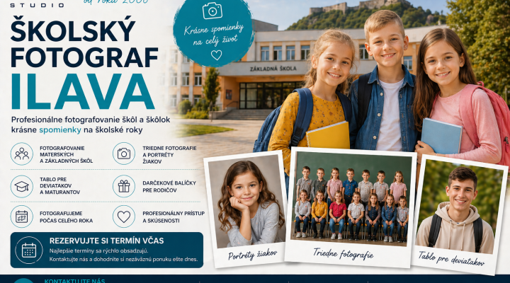 Školský fotograf Ilava – profesionálne fotenie pre školy a škôlky
